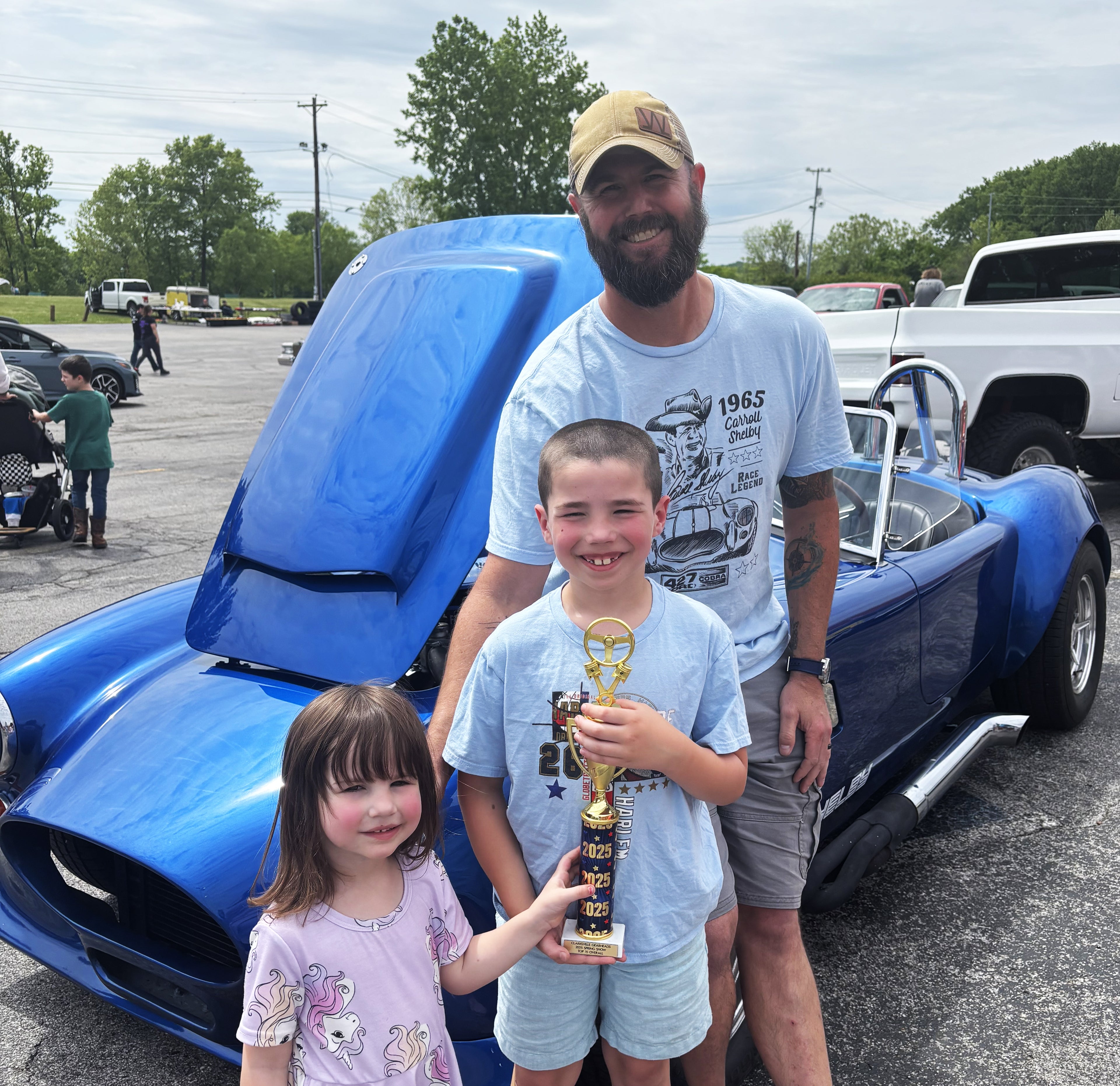 CUSTOM Shelby Cobra Pin-up Hood
