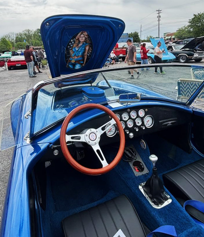 CUSTOM Shelby Cobra Pin-up Hood