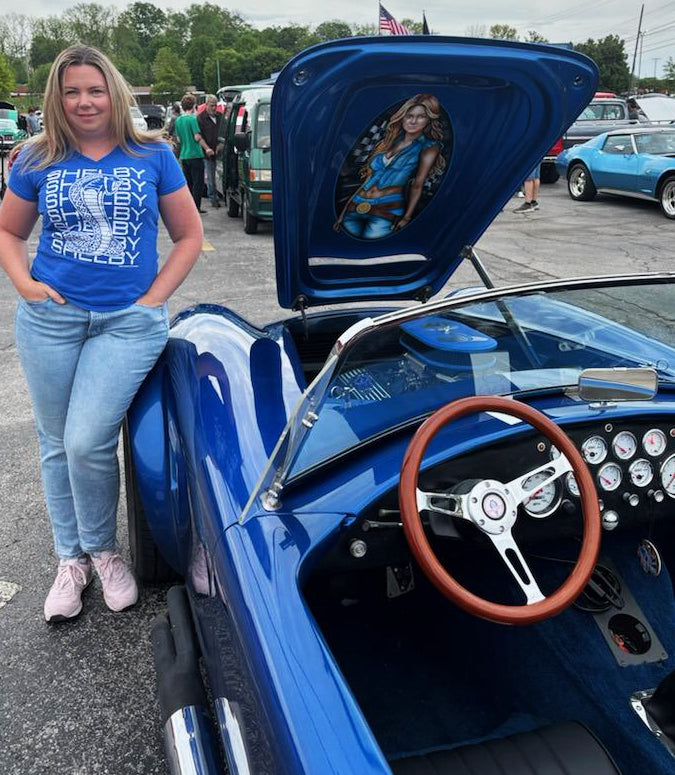 CUSTOM Shelby Cobra Pin-up Hood