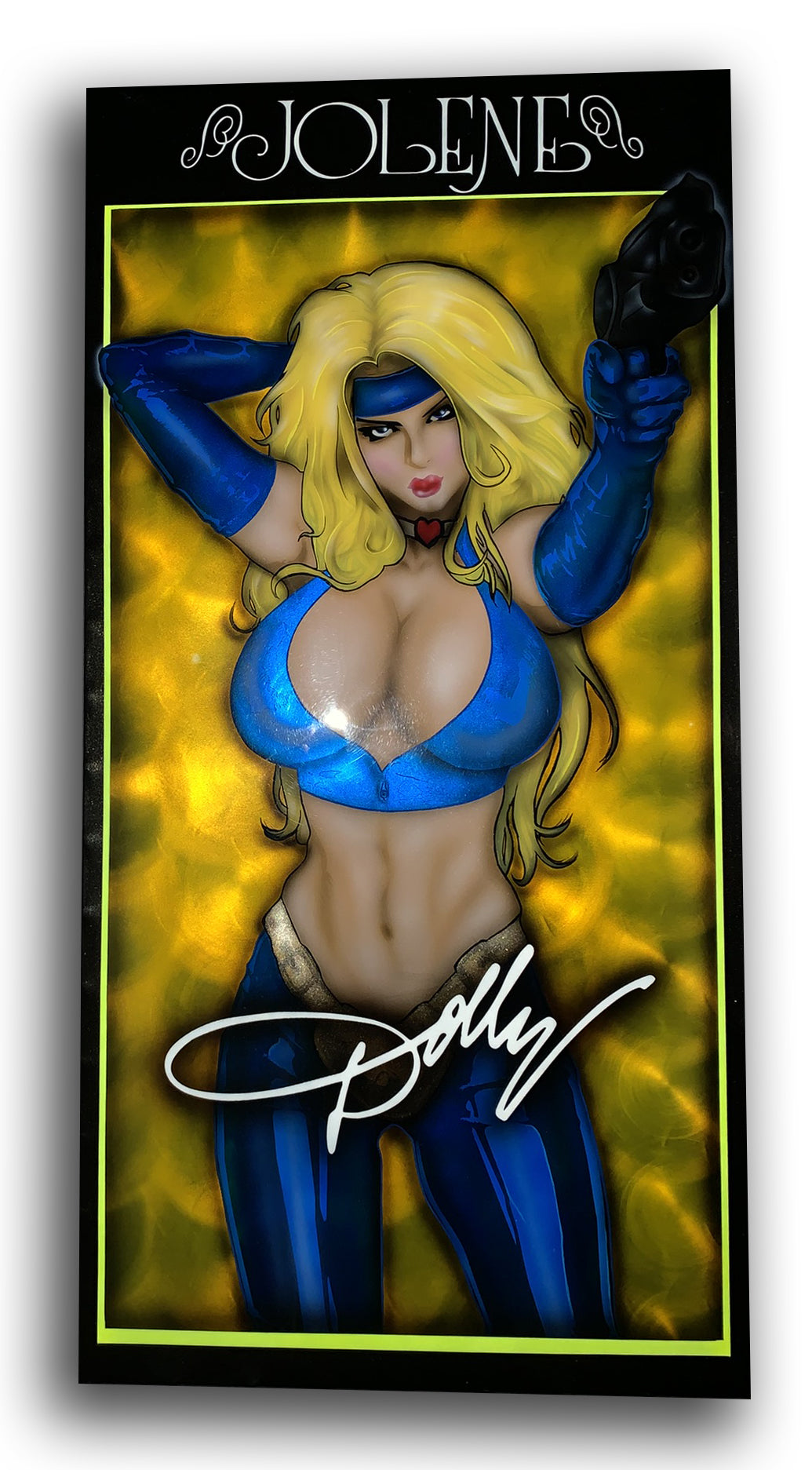 Dolly Parton Aluminum Tread Plate - JOLENE