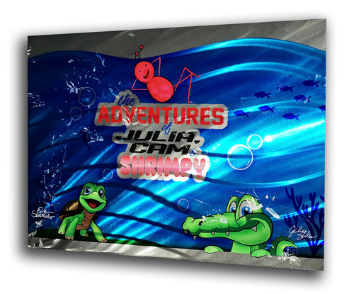 Adventures of Julia Stiles, Shrimpy, and Cam Skattebo Aluminum Plate