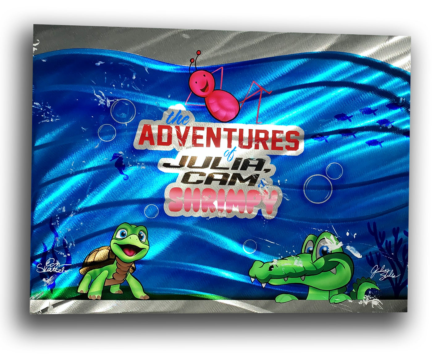 Adventures of Julia Stiles, Shrimpy, and Cam Skattebo Aluminum Plate