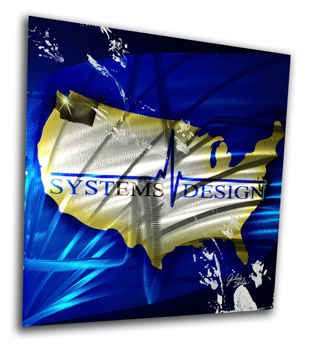 Systems Designs LOGO Aluminum Plate