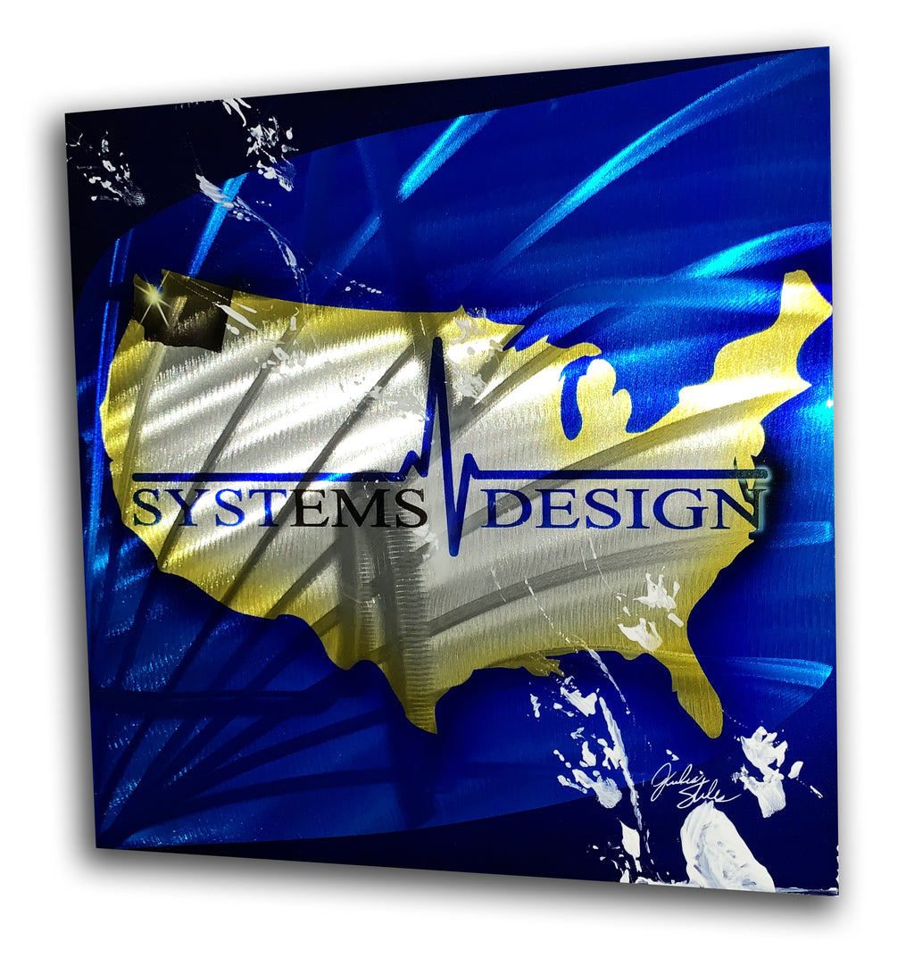 Systems Designs LOGO Aluminum Plate