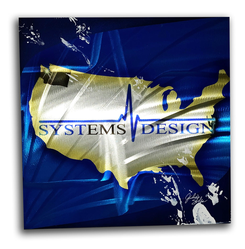 Systems Designs LOGO Aluminum Plate