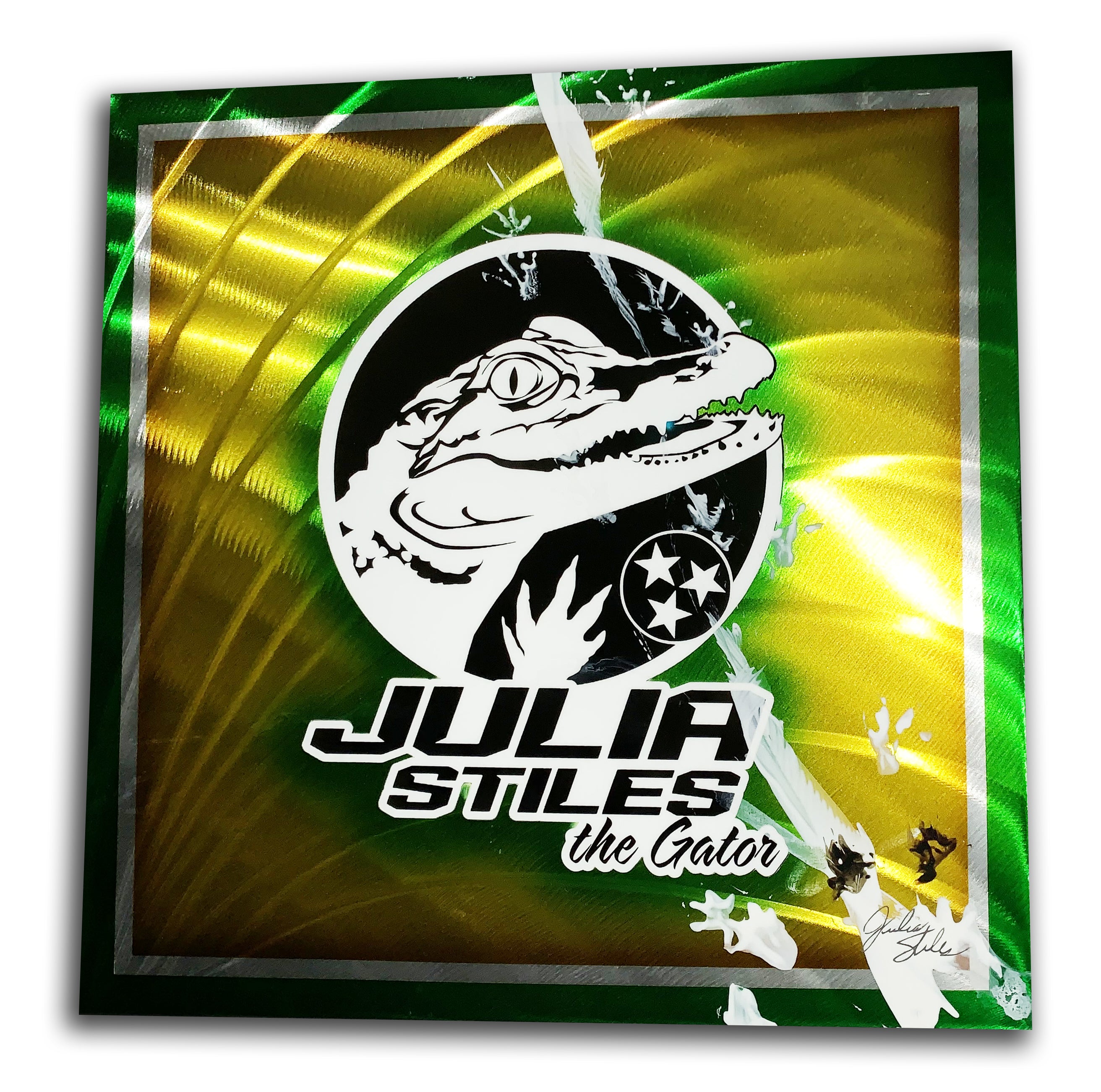 Julia Stiles' - Aluminum LOGO Plate