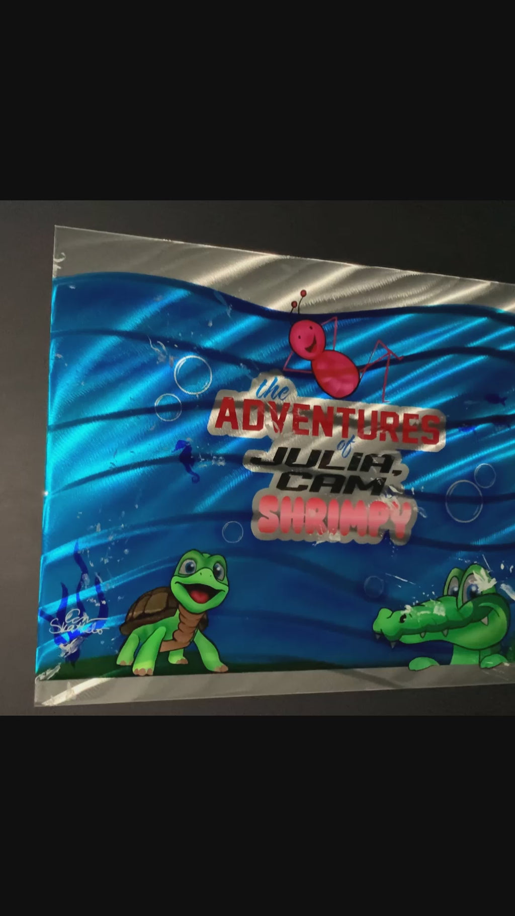 Adventures of Julia Stiles, Shrimpy, and Cam Skattebo Aluminum Plate