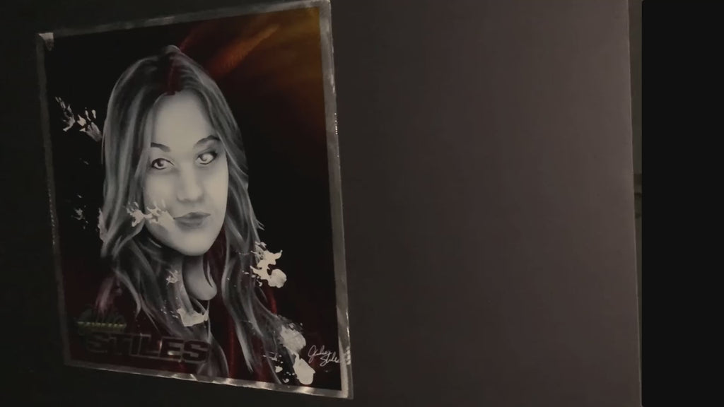 Julia Stiles Portrait Hollywood Actress Aluminum Plate