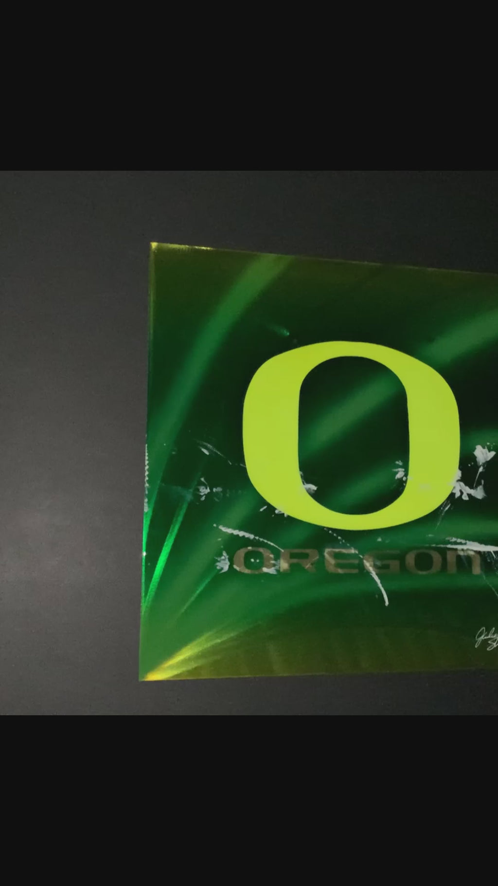 Oregon Ducks LOGO Aluminum Plate
