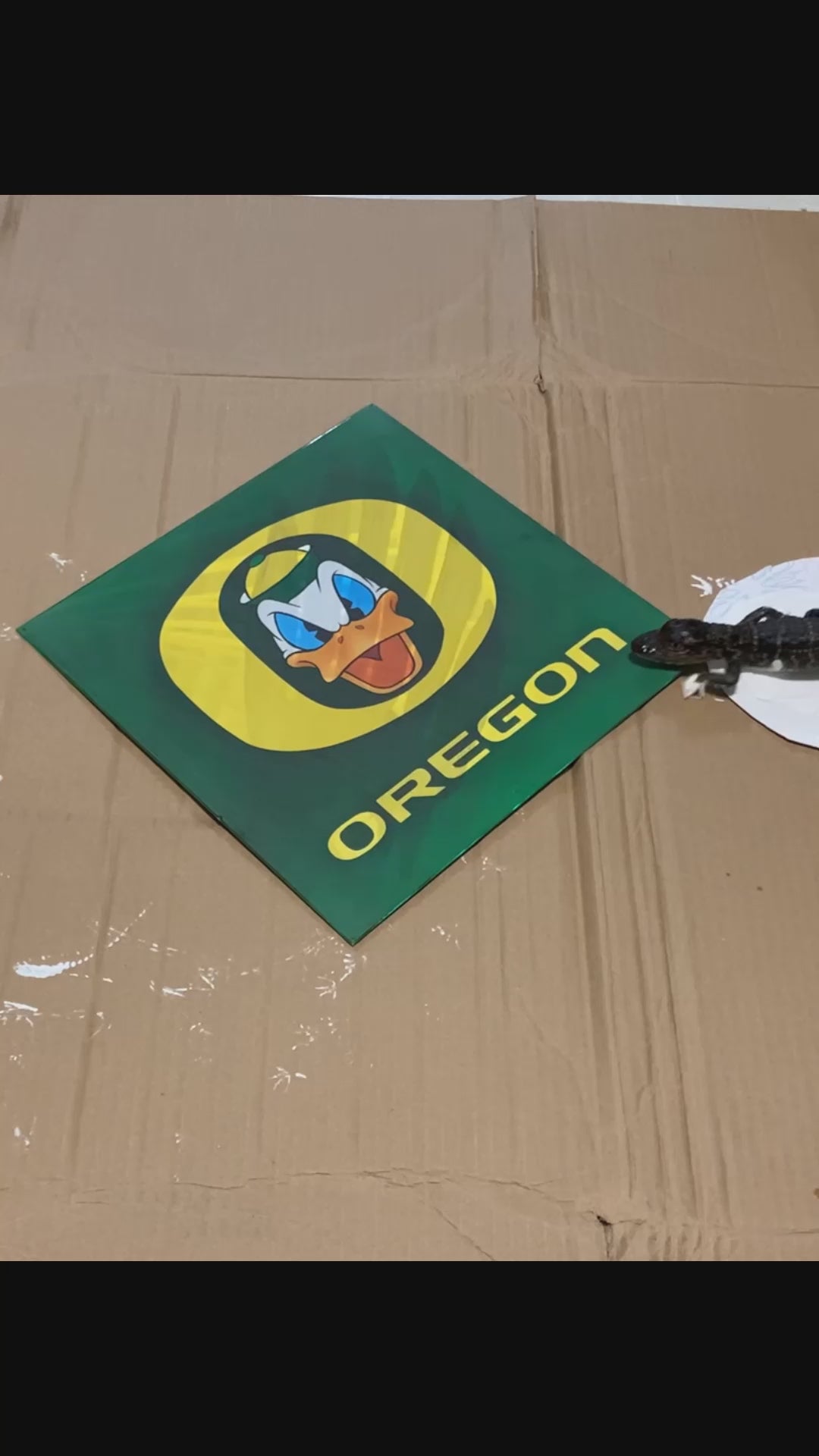 Oregon Ducks Portrait LOGO Aluminum Plate