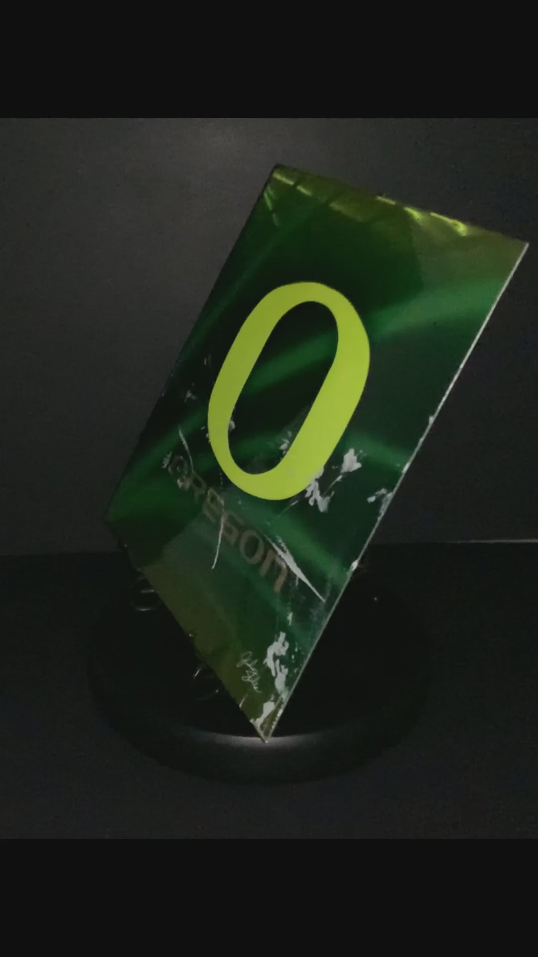 Oregon Ducks LOGO Aluminum Plate