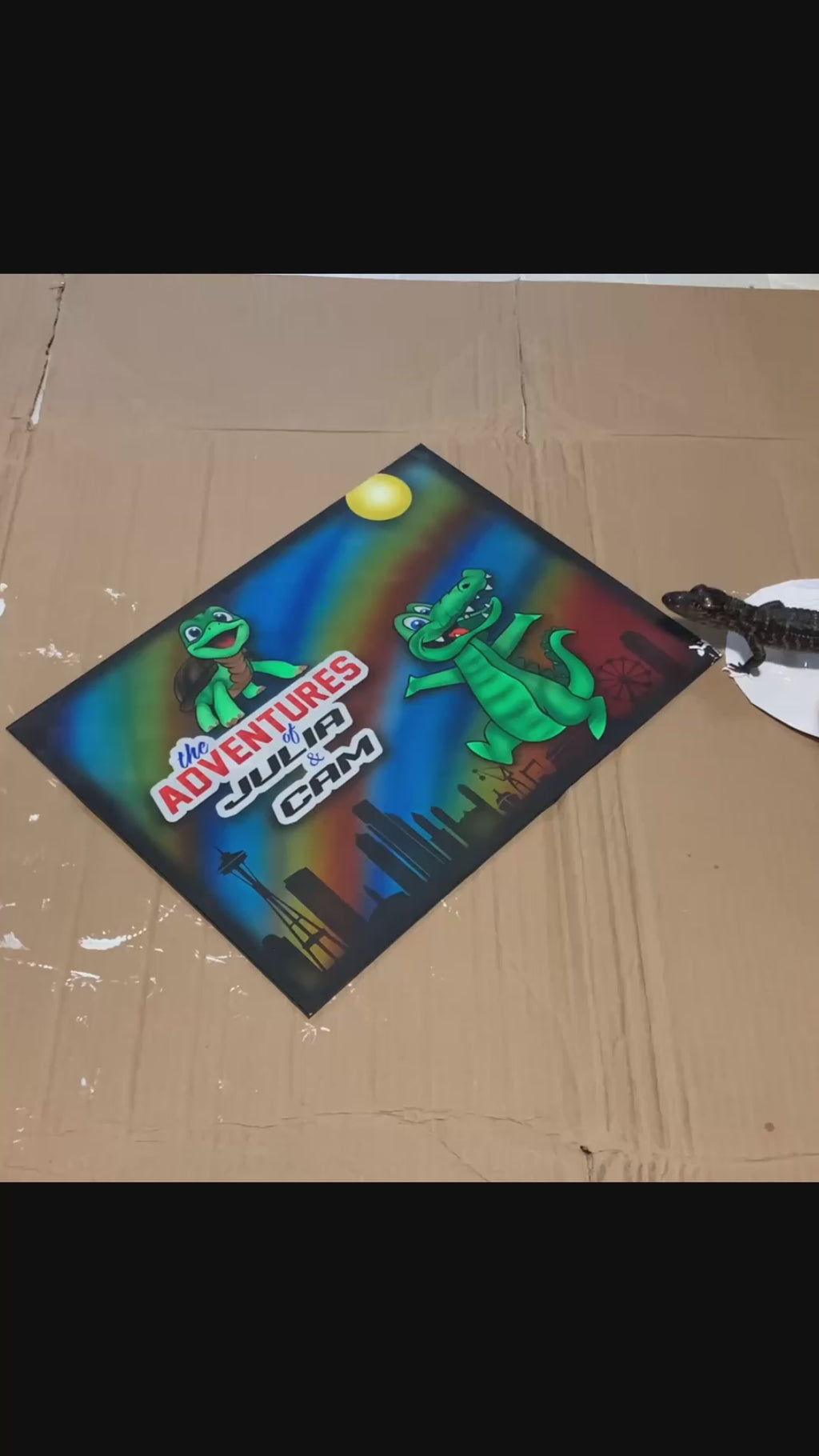 Adventures of Julia Stiles and Cam Skattebo Aluminum Plate